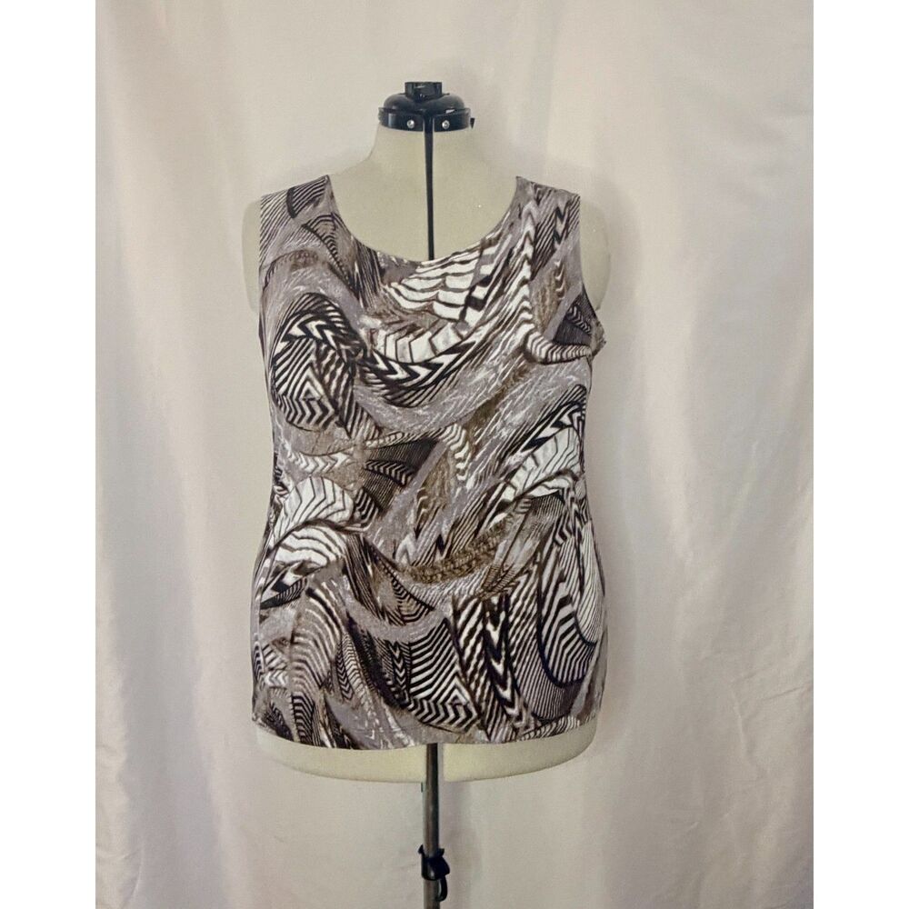 Vintage Kate & Mallory sleeveless scoop-neck tank top. Size XL